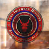 34. Infanterieabteilung Fensteraufkleber (Blatt 2)