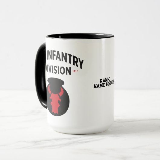 34. Infanterieabteilung Tasse (Vorderseite Links)