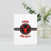 34. INFANTRIEDIVISION" RED BULL" POSTKARTE (Stehend Vorderseite)
