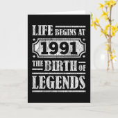 34 Jahre alt 1991 Geburt der Legende 34. Geburtsta Karte (Gelbe Blume)