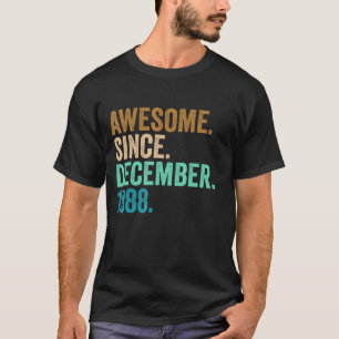 34 Jahre alt 34 Jahre Phantastisch seit Dezember T-Shirt