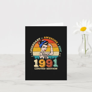 34 Jahre alte Bday Vintage 34. Geburtstagsgeschenk Karte