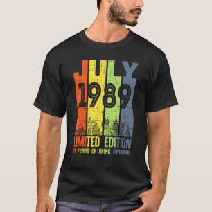 34 Jahre Phantastisch seit Juli 1989 34. Geburtsta T-Shirt