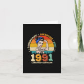 34 Jahre Vintager Geburtstag Karte (Vorderseite)