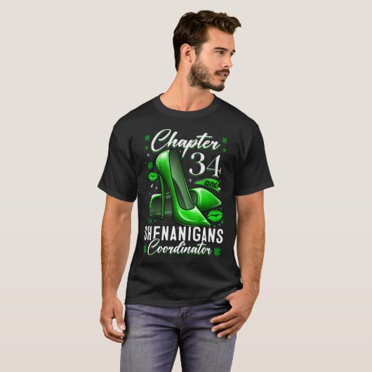 34-jähriger St Patrick's Day Shenanigans Coordina T-Shirt (Vorne ganz)