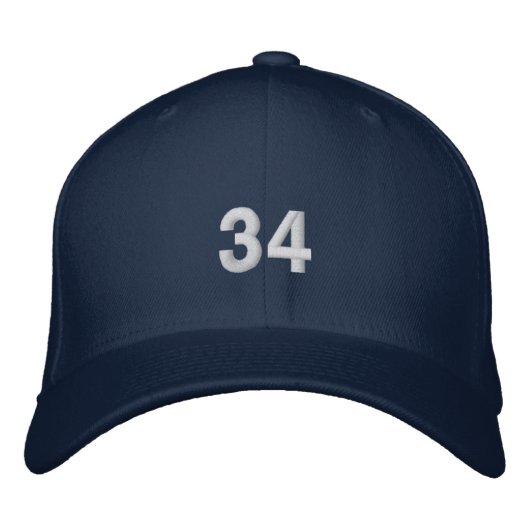 34-mal bestickte baseballkappe (Vorderseite)