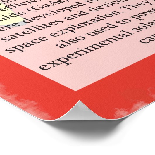 34. Periodische Tabelle der Elemente (As) Poster (Ecke)