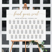 34 Tische finden Sie Ihren Sitzplan Poster