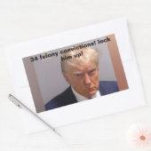 34 Verurteilungen wegen Verurteilung wegen Verurte Rechteckiger Aufkleber (Umschlag)