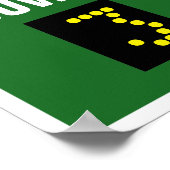 34" x 26" Personalisiertes Football Scoreboard Pos Poster (Ecke)