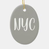 34th Street Empire State Gebäude Manhattan NYC Keramikornament (Hinten)