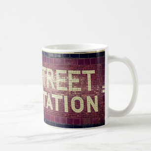 34th Street New York, New Tile Train Station Sign Kaffeetasse