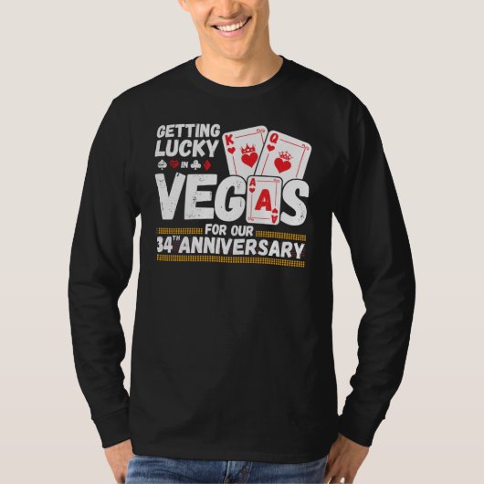 34th Wedding Anniversary - Las Vegas Trip T-Shirt (Vorderseite)