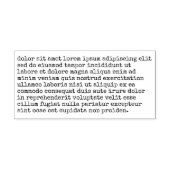350 Characters Large Typewriter Text Style Custom Permastempel (Design)