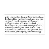 350 Characters Large Typewriter Text Style Custom  Permastempel (Design)