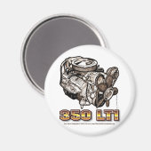 350 LT1 Corvette Motor Magnet (Vorderseite/Rückseite)