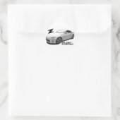 350Z Aint schlafen Runder Aufkleber (Tasche)