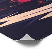 350Z Auto Illustrationskunst Poster (Ecke)