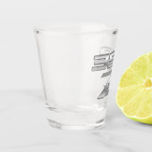 350Z Chrome Abzeichen Shot Glass Schnapsglas (Links)