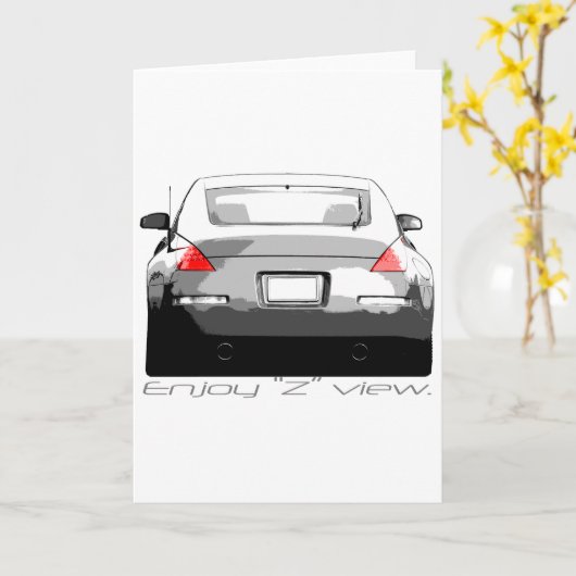 350Z "Enjoytheview." Karte (Gelbe Blume)