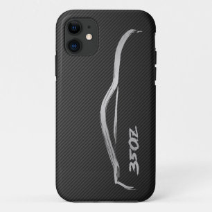 350Z silbernes BruishstrokeLogo mit Case-Mate iPhone Hülle