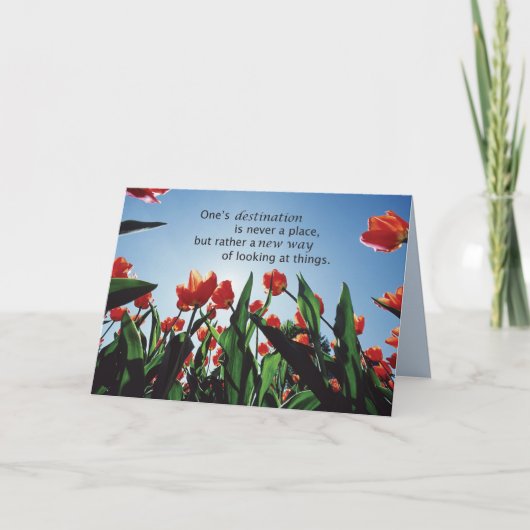 3521 Tulips Destination Recovery Encouragement Karte (Vorderseite)