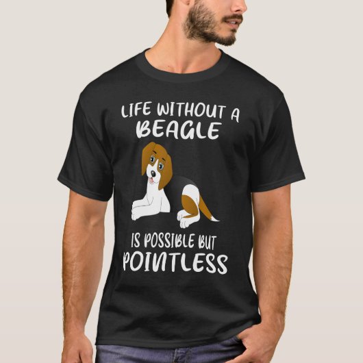 352 Leben ohne Beagle T-Shirt (Vorderseite)