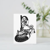 354 Chopper Bike Postkarte (Stehend Vorderseite)