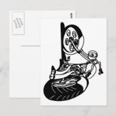 354 Chopper Bike Postkarte (Vorne/Hinten)