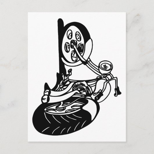354 Chopper Bike Postkarte (Vorderseite)
