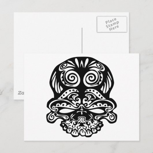 355 Stammesschädel Postkarte (Vorne/Hinten)