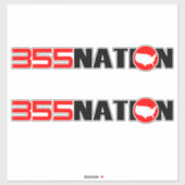 355Nation Standard Design Aufkleber (Blatt)