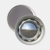 356 Oldtimer-Rad (Felge) mit Chromhubcap Magnet (Vorderseite/Rückseite)