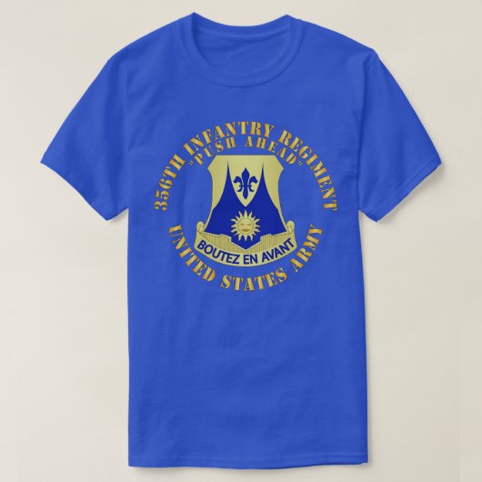356. Rascher Regiment Push Ahead X T-Shirt (Design vorne)