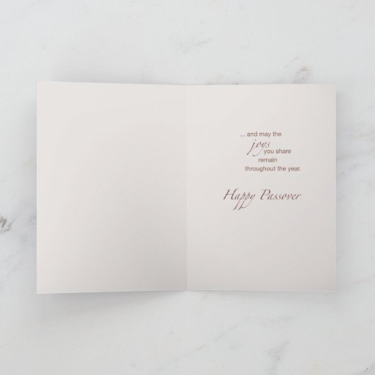 3573 Passover Silver Cup Karte (Innenseite)