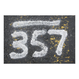 357 Mason's and Angel Number Fotodruck