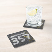 357 Mason's and Angel Number Rechteckiger Pappuntersetzer (Vor Ort)