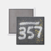 357 Maurer- und Engelszahl Magnet (Vorderseite/Rückseite)