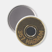 357 Messinggehäuse aus Magnum-Muschel Magnet (Vorderseite/Rückseite)