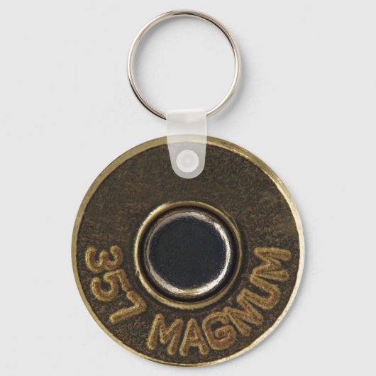 357 Messinggehäuse aus Magnum-Muschel Schlüsselanhänger (Vorderseite)