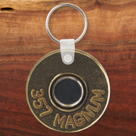 357 Messinggehäuse aus Magnum-Muschel Schlüsselanhänger (Vorderseite)