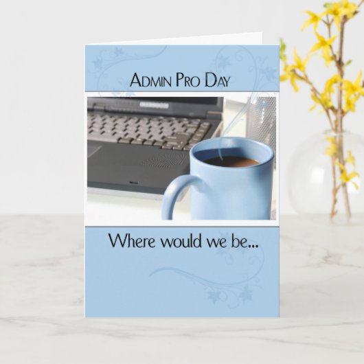 3593 Admin Pro Tag Kaffeekocher Karte (Gelbe Blume)