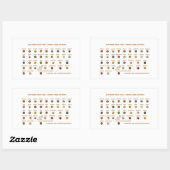 35 Beste Lebensmittel zur Senkung des Cholesterins Rechteckiger Aufkleber (Blatt)