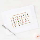 35 Beste Lebensmittel zur Senkung des Cholesterins Rechteckiger Aufkleber (Umschlag)