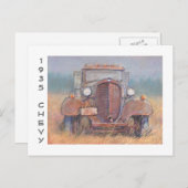 '35 Chevy Truck Postkarte (Vorne/Hinten)