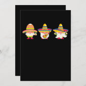 35.Cinco De Mayo Drei mexikanische Gnome Grafische Save The Date (Vorne/Hinten)