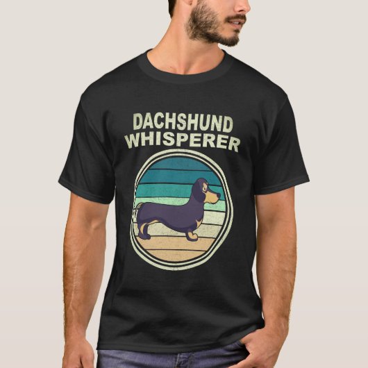 35 Dachshund-Flüsterer Vintage T-Shirt (Vorderseite)