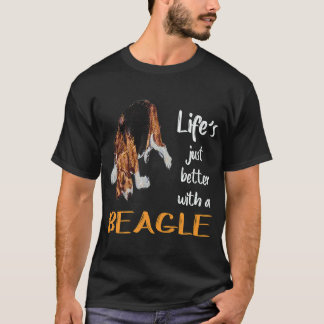 35 Das Leben ist einfach besser mit einem Beagle T-Shirt