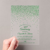 35. Emerald Wedding Jubiläum Acryleinladungen (Insitu (Handheld))