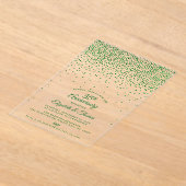 35. Emerald Wedding Jubiläum Acryleinladungen (Ablage )